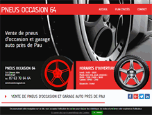 Tablet Screenshot of pneus-occasion-64.com